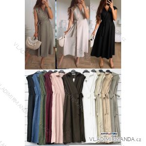 Šaty letní krátký rukáv dámské (XS/S/M ONE SIZE) ITALSKÁ MÓDA IMWAD252249