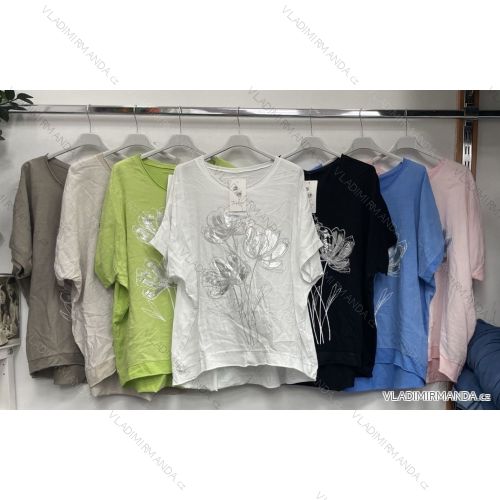 Tunika krátký rukáv dámská nadrozměr (42/44/46 ONE SIZE) imwds252254