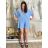 Kleid Oversize Kurzarm Damen (4XL/5XL ONE SIZE) ITALSKÁ MÓDA IM422026 M / L schwarz