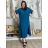Šaty dlhé letné krátký rukáv mušelín dámske GABI (S/M/L ONE SIZE) TALIANSKA MÓDA IM425445