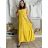 Šaty dlouhé letní na ramínka dámské nadrozměr LEONA (M/L - XL/XXL ONE SIZE) IMWGD25V063