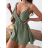 Langer, eleganter, ärmelloser Damen-Overall (Einheitsgröße S/M) ITALIAN FASHION IMWGS231166