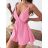 Langer, eleganter, ärmelloser Damen-Overall (Einheitsgröße S/M) ITALIAN FASHION IMWGS231166