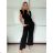 Souprava elegantní tričko bez rukávu a kalhoty dámské (S/M/L ONE SIZE) ITALSKÁ MÓDA IMPVN2525142