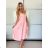 Women's short sleeve summer casual dress (S/M/L ONE SIZE) ITALIAN FASHION IMWGB25022