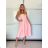 Women's short sleeve summer casual dress (S/M/L ONE SIZE) ITALIAN FASHION IMWGB25022 -   light green -   S / M