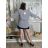 Short Sleeve Shirt Dress women (uni L-2XL) ITALIAN MODA IMS20002