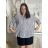 Short Sleeve Shirt Dress women (uni L-2XL) ITALIAN MODA IMS20002  blue
