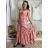Women's long summer dress with straps (S / M ONE SIZE) ITALIAN FASHION IMWA221623