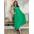 Women's summer short sleeve dress (44/46/48 ONE SIZE) ITALIAN FASHION IM424287 S / M / L green khaki