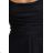 589-1 Langes Kleid mit dezentem Glanz und Korsettschnürung am Rücken - schwarz mit Glitzer