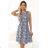 296-13 VICTORIA Trapez-Boho-Kleid mit mediterranem Print
