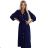 531-6 Midi-Hemdkleid mit goldenen Knöpfen und Krawatte - Marineblau