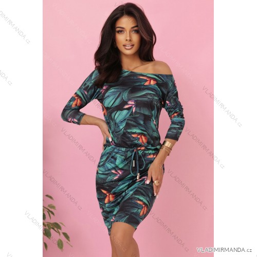 13-166 Sports dress with pockets and ties - 3D leaves