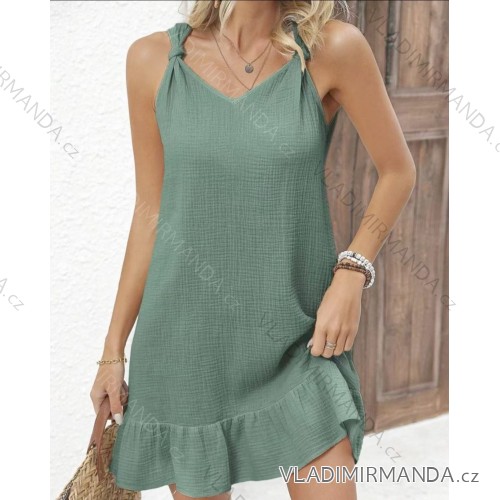 Damen 3/4 Langarm-Hemdkleid (XS/S/M Einheitsgröße) ITALIAN FASHION IMD25030 S / M / L grünes Khaki