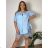 Women's Long Sleeve Hoodie Dress (S / M ONE SIZE) ITALIAN FASHION IMWA216095 50/52/54 žlutá