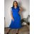 Summer dress oval short sleeve women's oversized (50/52/54 ONE SIZE) ITALIAN FASHION IM425011  black