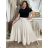 Women's Warm Long Sleeve Dress (L / XL ONE SIZE) ITALIAN FASHION IM421MIA S / M / L beige