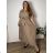 Elegante Hose mit Gürtel für Damen (S/M/L ONE SIZE) ITALIAN FASHION IM425057