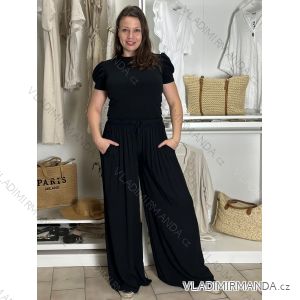 Kalhoty dlouhé oversize dámské SINDEY (S/M/L ONE SIZE) ITALSKÁ MÓDA IMWHP25326/DUR