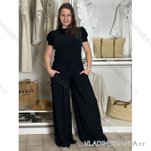 Elegantes Hemd Langarm Damen Kleid (S / M ONE SIZE) ITALIAN FASHION IMWY21734 S / M / L schwarz