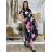 Women's Long Summer Short Sleeve Dress (S/M ONE SIZE) ITALIAN FASHION IM323101 S / M / L black