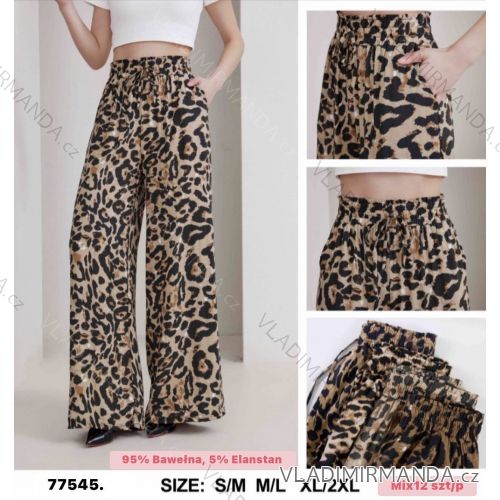 Nohavice dlhé letné dámske nadrozmer (S/M - M/L - XL/2XL) FASHION IMWLL2577545