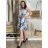 Dress dress short sleeve women's plus size (L-3XL) TOVTA TOV24001 L blue