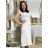 Women's short sleeve summer casual dress (S/M/L ONE SIZE) ITALIAN FASHION IMWGB25022 S / M / L beige