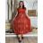 Women's Elegant Glitter Long Sleeve Dress (S/M/L/XL ONE SIZE) ITALIAN FASHION IMBM22010
