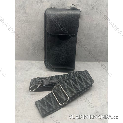 Women's wallet with mobile phone pocket (20x11cm) TESSRA HANDBAGS TES2311888-1 ONE SIZE black