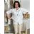 Košile oversize dlouhý rukáv mušelín dámská VANESA (S/M/L ONE SIZE) ITALSKÁ MÓDA IMWMY25411/DU S/M/L bílá