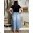Women's Summer Pants (S/M/L) ITALIAN Fashion IMSM24008 M/L/XL Light blue
