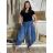 Women's Summer Pants (S/M/L) ITALIAN Fashion IMSM24008 M/L/XL Light blue