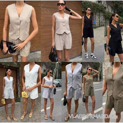 Women's Strappy Top Knitted Skirt Set (S/M ONE SIZE) ITALIAN FASHION IMM23M8509