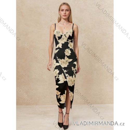 Šaty letní na ramínka dámské (XS/S/M ONE SIZE) ITALSKÁ MÓDA IMM25DM7257