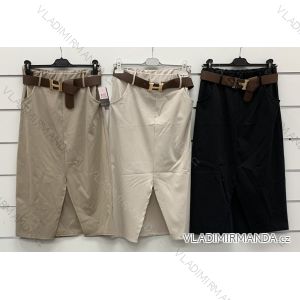 Sukně dlouhá elegantní s páskem dámská (S/M/L ONE SIZE) ITALSKÁ MÓDA IMWCP252593