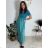 Šaty dlouhé letní žebrované krátký rukáv dámské Maria-M (XS/S/M/L ONE SIZE) ITALSKÁ MÓDA IMSM25128/DUR S/M růžová starorůžová