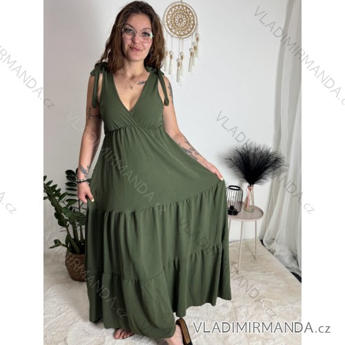 Long casual short sleeve women's dress, oversized (42/44/46 ONE SIZE) ITALIAN FASHION IMD2525370