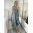 Šaty dlouhé letní na ramínka dámské RAMONA (S/M/L ONE SIZE) INDICKÁ MÓDA IMWKA251062