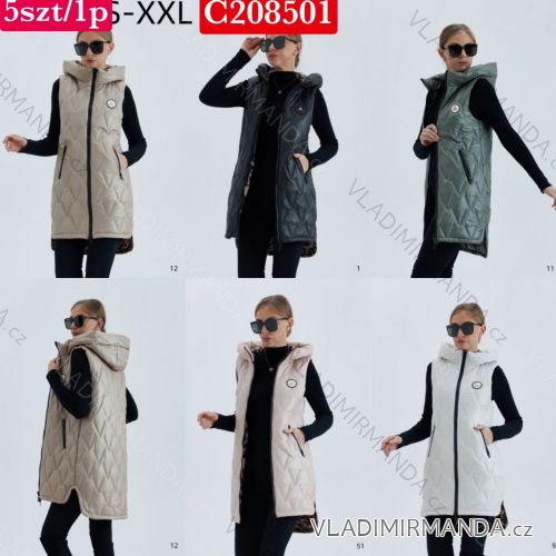 Bunda jesenná s kapucňou na zips dlhý rukáv dámska nadrozmer (3XL - 7XL) SWEST IMWSW25C208395