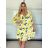 Women's long summer ribbed short sleeve dress (XS/S/M/L ONE SIZE) ITALIAN FASHION IMSM25128