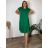Übergroßes Sommerkleid mit kurzen Ärmeln für Damen (44/46/48 EINE GRÖSSE) ITALIAN FASHION IM425023