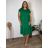 Übergroßes Sommerkleid mit kurzen Ärmeln für Damen (44/46/48 EINE GRÖSSE) ITALIAN FASHION IM425023