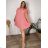 Langes warmes Langarmkleid für Damen in Übergröße (50/52/54 Einheitsgröße) ITALIAN FASHION IM424636 46/48/50 dunkelblau