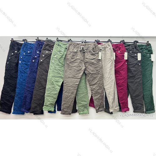 Women's long summer oversize pants (S/M/L ONE SIZE) ITALIAN FASHION IM425271