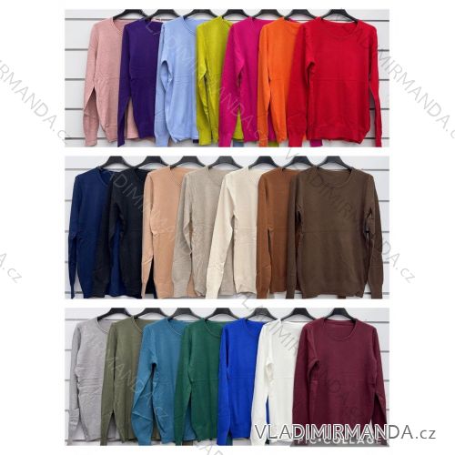 Leichter Kurzarmpullover für Damen (S/M/L ONE SIZE) ITALIAN FASHION IMWKK252585