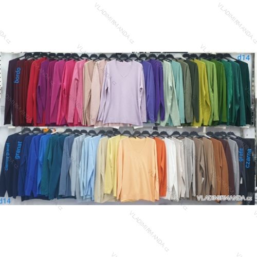 Tričko dlouhý rukáv dámské nadrozměr (42/44/46 ONE SIZE) IMWDF252707