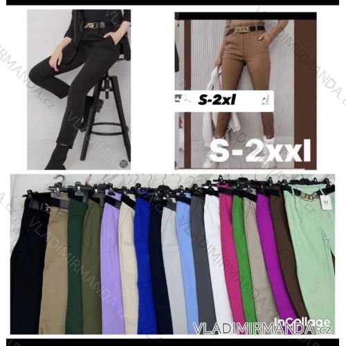 Women's stretch trousers long (S / M ONE SIZE) ITALIAN FASHION IMWB221597