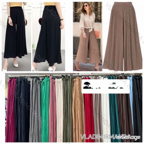 Kalhoty dlouhé letní dámské (S/M/L ONE SIZE) ITALSKÁ MÓDA IMWGA252794